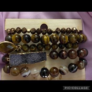 NEW Keep It Gypsy Upcycled 5 Bracelet Stack